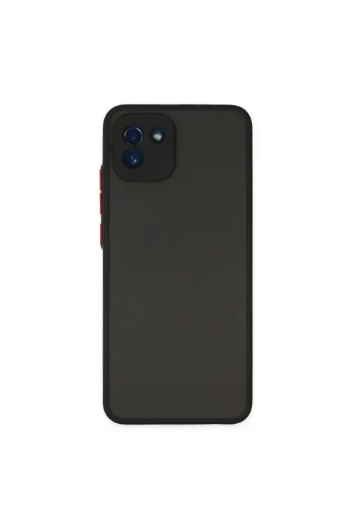 Samsung Galaxy A03 Kılıf Montreal Silikon Kapak - Siyah