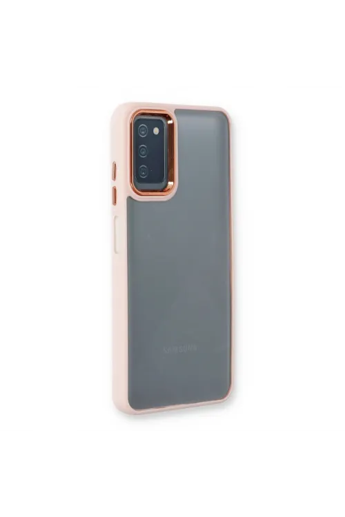 Samsung Galaxy A03s Kılıf Dora Kapak - Pudra