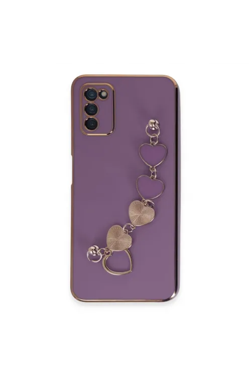 Samsung Galaxy A03s Kılıf Esila Silikon - Mor