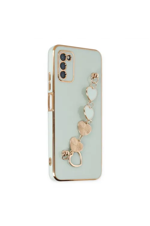 Samsung Galaxy A03s Kılıf Esila Silikon - Su Yeşili