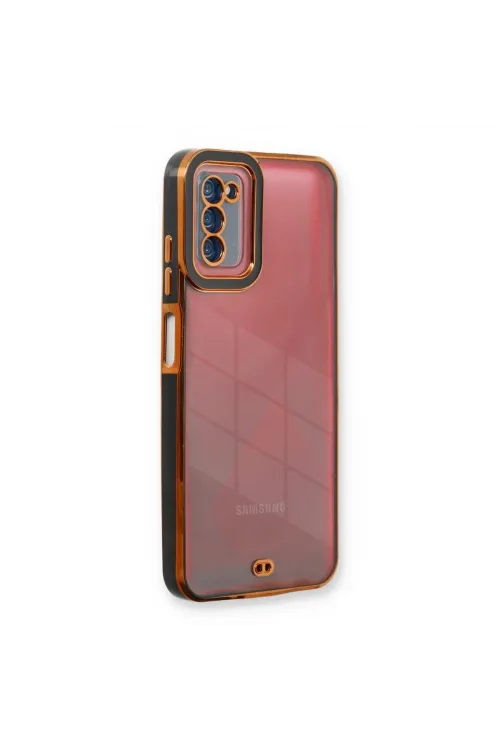 Samsung Galaxy A03s Kılıf Liva Lens Silikon - Siyah