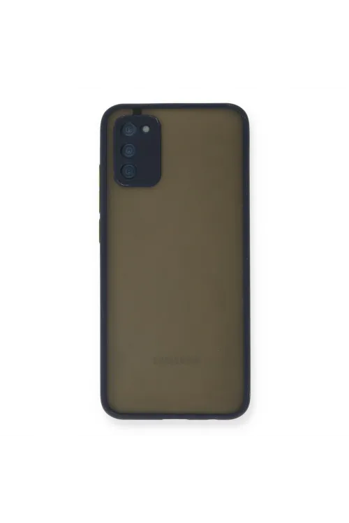 Samsung Galaxy A03s Kılıf Montreal Silikon Kapak - Lacivert