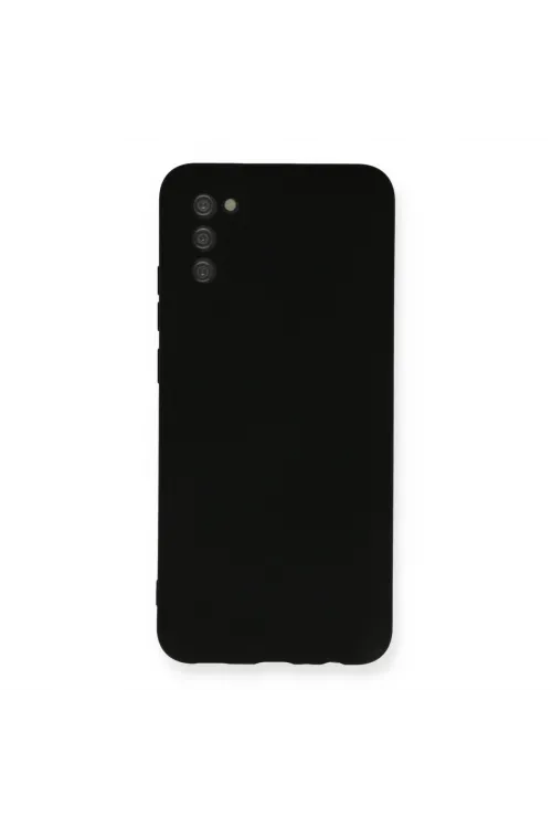 Samsung Galaxy A03s Kılıf Nano İçi Kadife Silikon - Siyah
