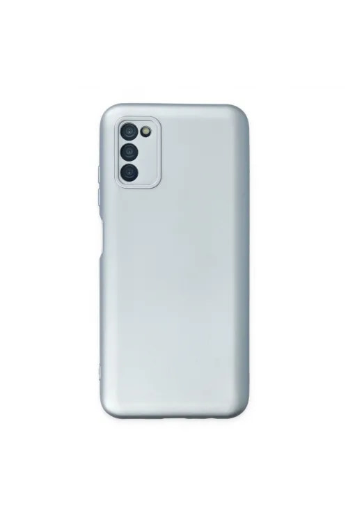 Samsung Galaxy A03s Kılıf Nano İçi Kadife Silikon - Sky Blue