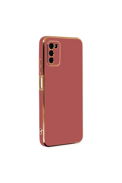 Samsung Galaxy A03s Kılıf Volet Silikon - Kırmızı