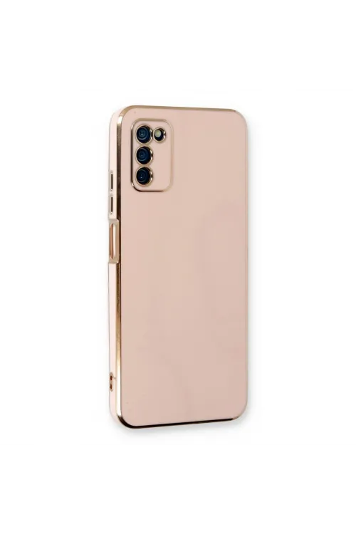 Samsung Galaxy A03s Kılıf Volet Silikon - Pembe