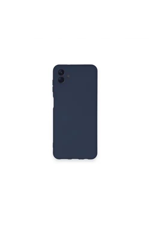 Samsung Galaxy A04 Kılıf Nano İçi Kadife Silikon - Lacivert