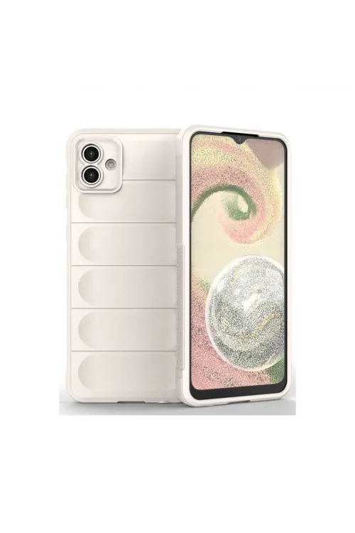 Samsung Galaxy A04 Kılıf Optimum Silikon - Krem
