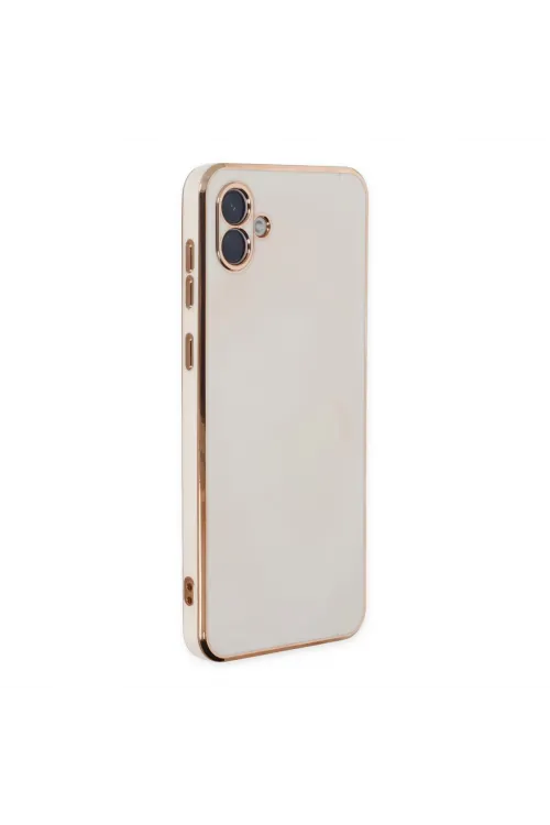 Samsung Galaxy A04 Kılıf Volet Silikon - Beyaz