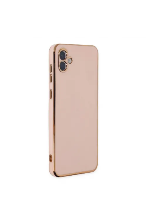 Samsung Galaxy A04 Kılıf Volet Silikon - Pembe