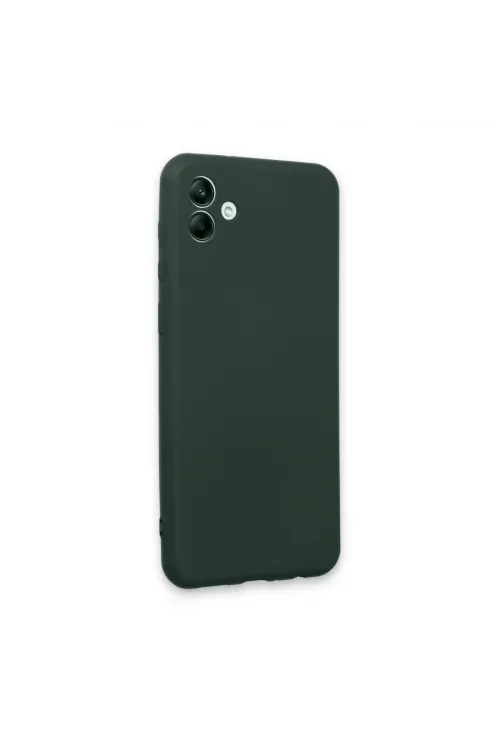 Samsung Galaxy A04e Kılıf First Silikon - Koyu Yeşil