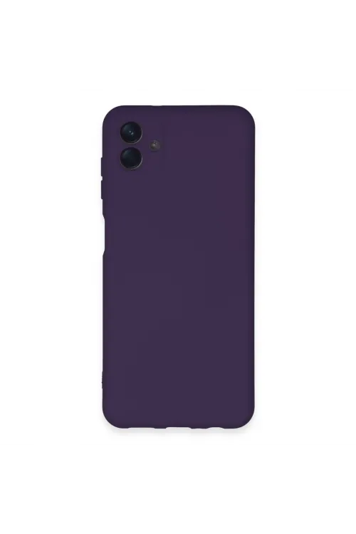Samsung Galaxy A04e Kılıf Nano İçi Kadife Silikon - Mor