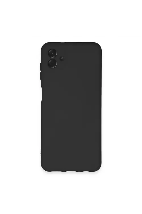 Samsung Galaxy A04e Kılıf Nano İçi Kadife Silikon - Siyah
