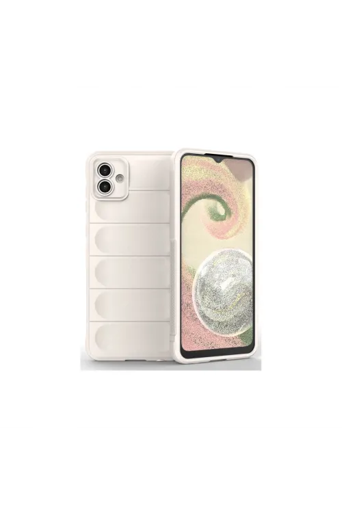 Samsung Galaxy A04e Kılıf Optimum Silikon - Krem
