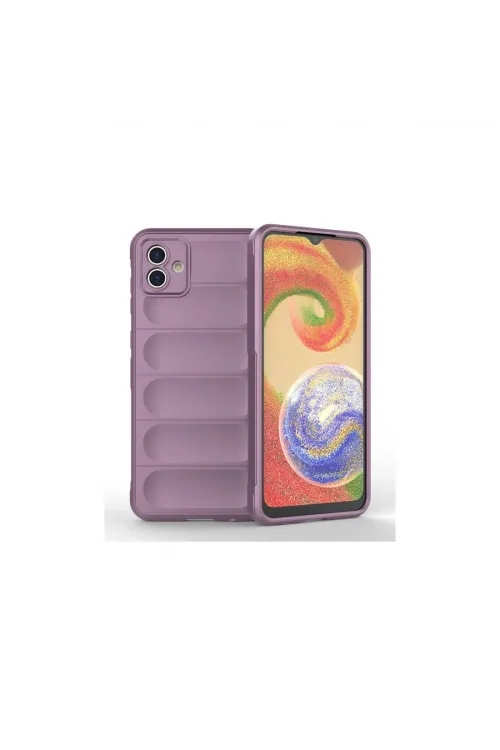 Samsung Galaxy A04e Kılıf Optimum Silikon - Mor
