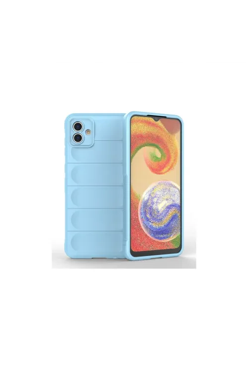 Samsung Galaxy A04e Kılıf Optimum Silikon - Sky Blue
