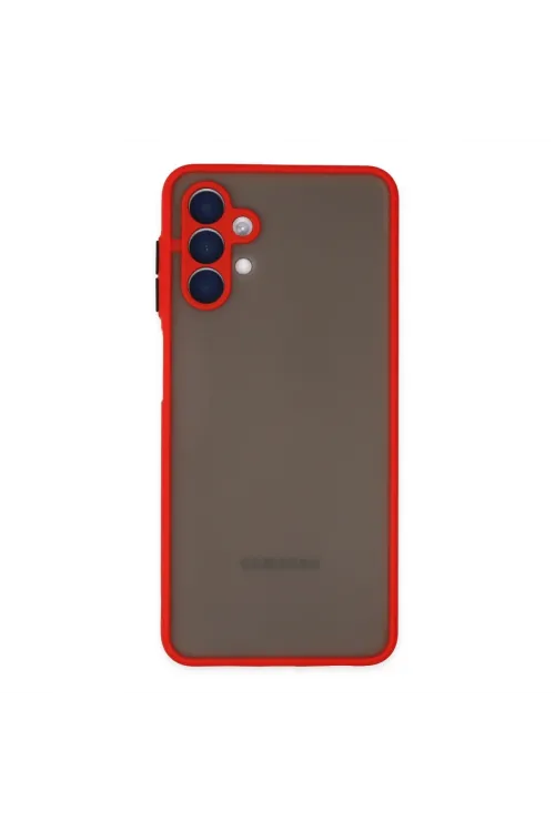 Samsung Galaxy A04s Kılıf Montreal Silikon Kapak - Kırmızı