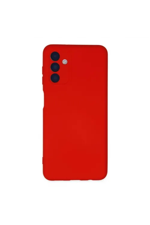 Samsung Galaxy A04s Kılıf Nano İçi Kadife Silikon - Kırmızı