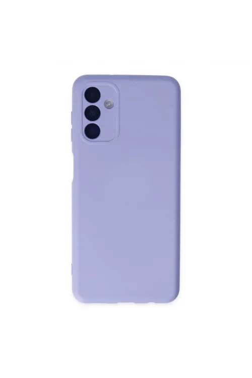 Samsung Galaxy A04s Kılıf Nano İçi Kadife Silikon - Lila