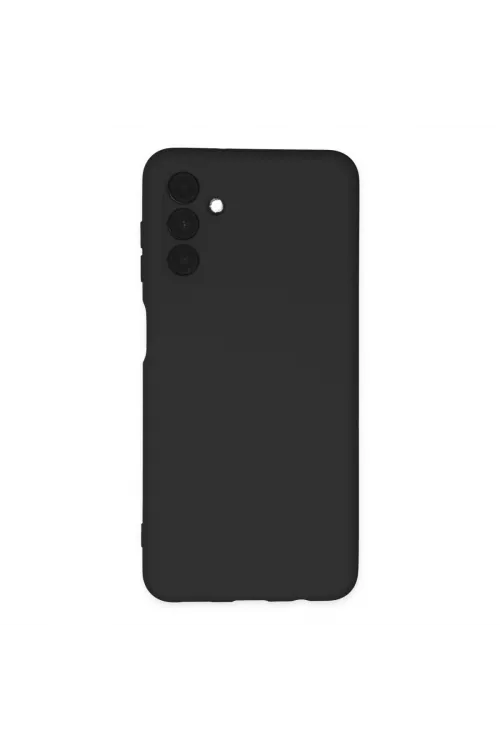 Samsung Galaxy A04s Kılıf Nano İçi Kadife Silikon - Siyah