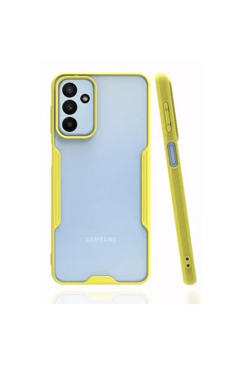Samsung Galaxy A04s Kılıf Platin Silikon - Sarı