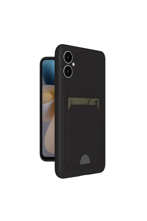 Samsung Galaxy A05 Kelvin Kartvizitli Silikon - Siyah