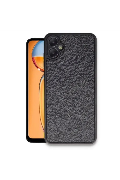 Samsung Galaxy A05 Kılıf Aras Deri Kapak - Siyah