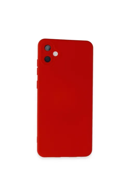 Samsung Galaxy A05 Kılıf Nano İçi Kadife Silikon - Kırmızı