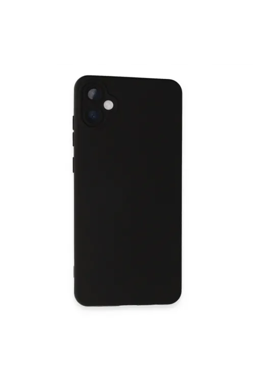 Samsung Galaxy A05 Kılıf Nano İçi Kadife Silikon - Siyah