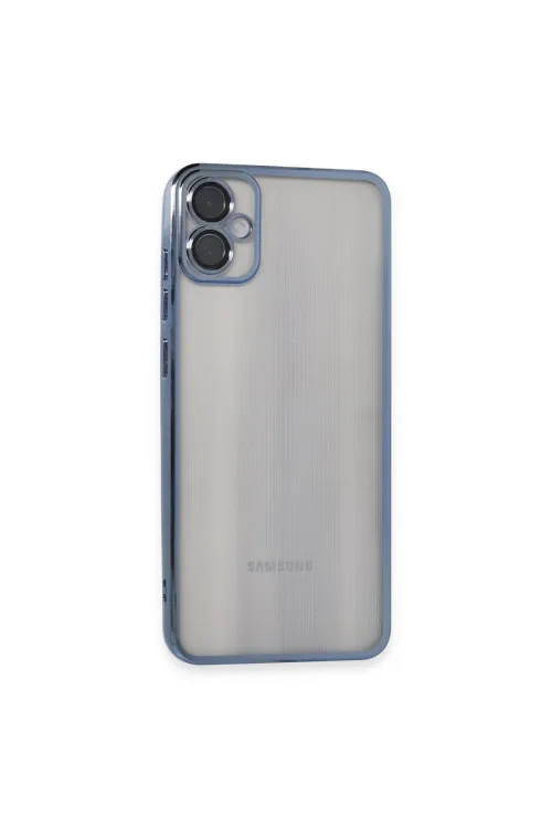 Samsung Galaxy A05 Kılıf Razer Lensli Silikon - Lacivert