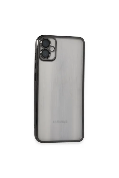 Samsung Galaxy A05 Kılıf Razer Lensli Silikon - Siyah