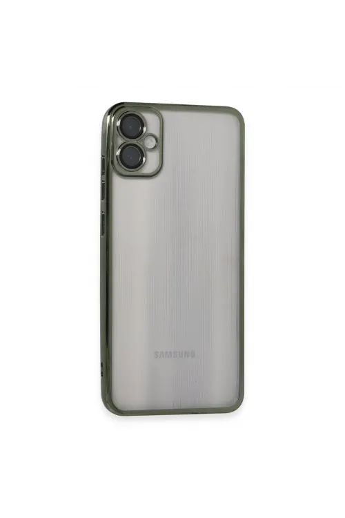Samsung Galaxy A05 Kılıf Razer Lensli Silikon - Yeşil