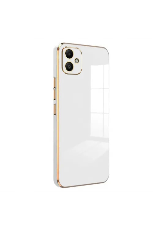 Samsung Galaxy A05 Kılıf Volet Silikon - Beyaz