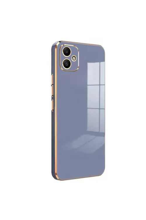 Samsung Galaxy A05 Kılıf Volet Silikon - Mavi