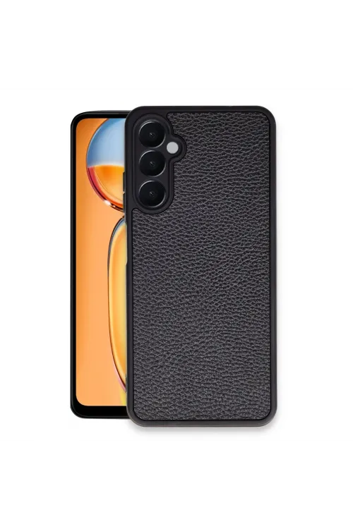 Samsung Galaxy A05s Kılıf Aras Deri Kapak - Siyah