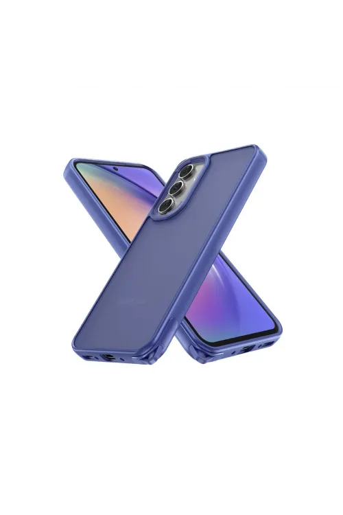 Samsung Galaxy A05s Kılıf Elegant Kapak - Açık Mavi