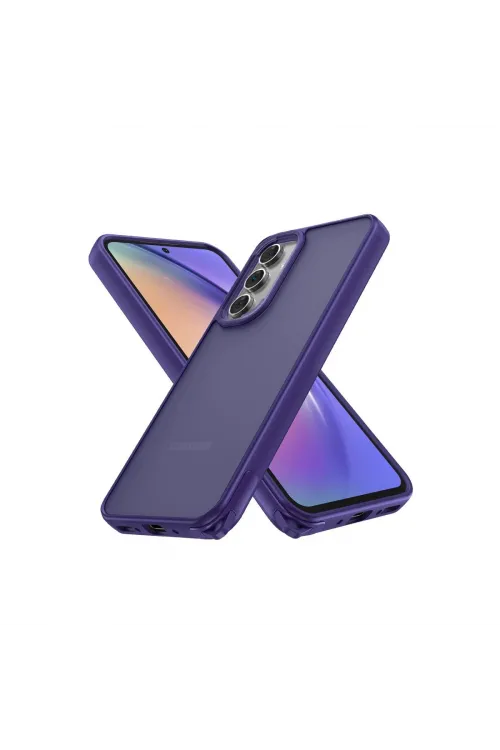 Samsung Galaxy A05s Kılıf Elegant Kapak - Derin Mor