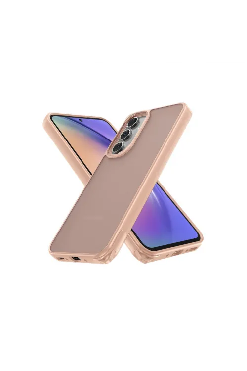 Samsung Galaxy A05s Kılıf Elegant Kapak - Pudra