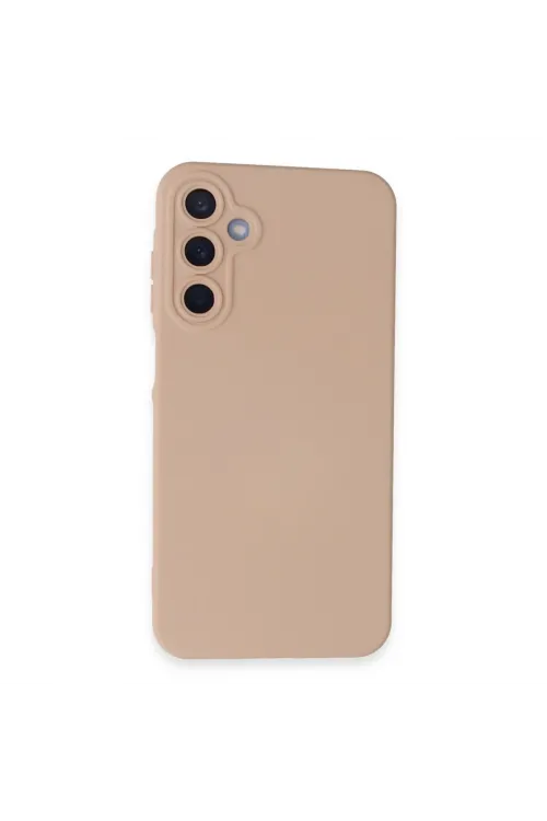 Samsung Galaxy A05s Kılıf Nano İçi Kadife Silikon - Pudra