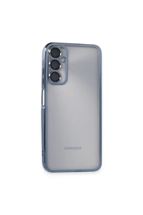 Samsung Galaxy A05s Kılıf Razer Lensli Silikon - Açık Mavi