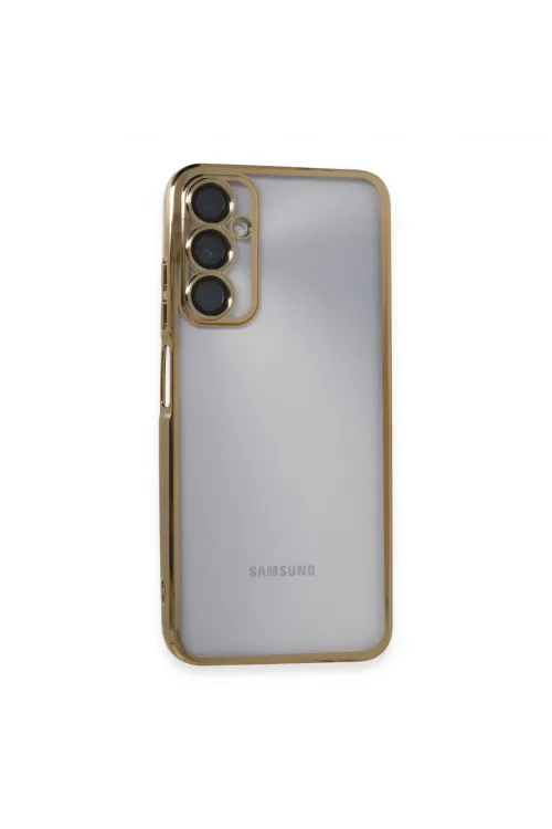 Samsung Galaxy A05s Kılıf Razer Lensli Silikon - Gold