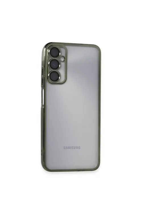 Samsung Galaxy A05s Kılıf Razer Lensli Silikon - Yeşil