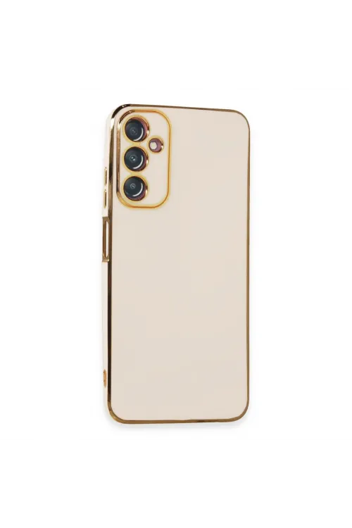 Samsung Galaxy A05s Kılıf Volet Silikon - Beyaz