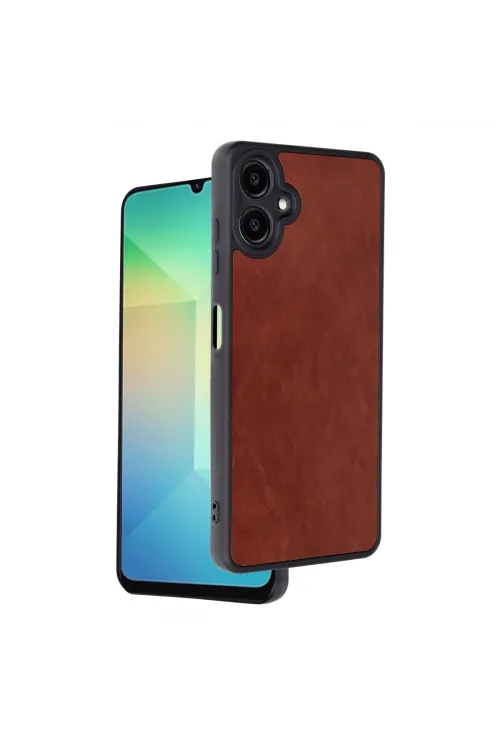 Samsung Galaxy A06 Kılıf Aras Deri Kapak - Bordo