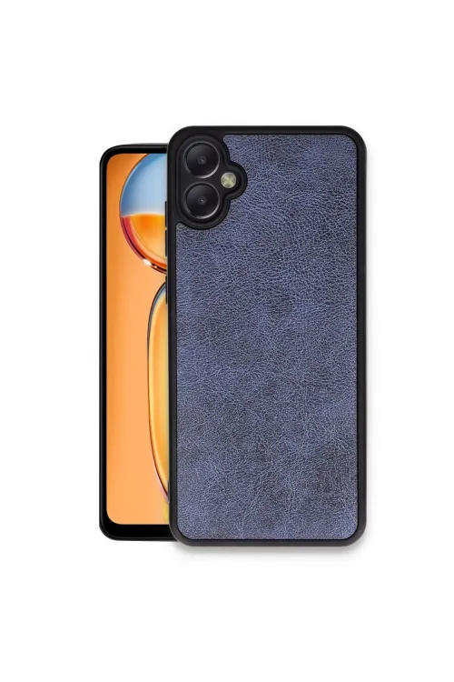 Samsung Galaxy A06 Kılıf Aras Deri Kapak - Lacivert