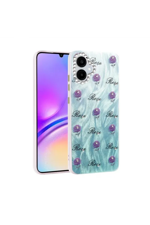 Samsung Galaxy A06 Kılıf Blade Aynalı Desenli Kapak - Desen 9