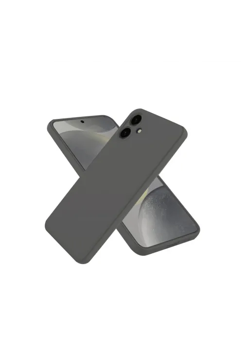 Samsung Galaxy A06 Kılıf First Silikon - Gri