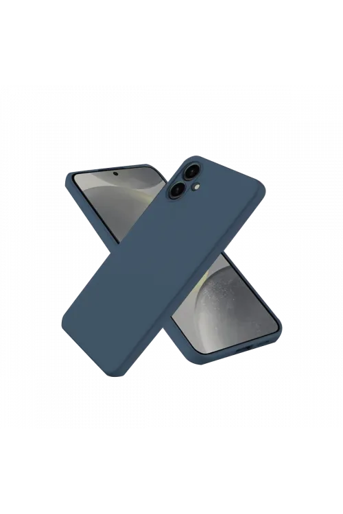 Samsung Galaxy A06 Kılıf First Silikon - Lacivert