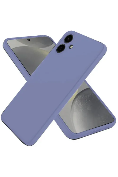 Samsung Galaxy A06 Kılıf First Silikon - Lila