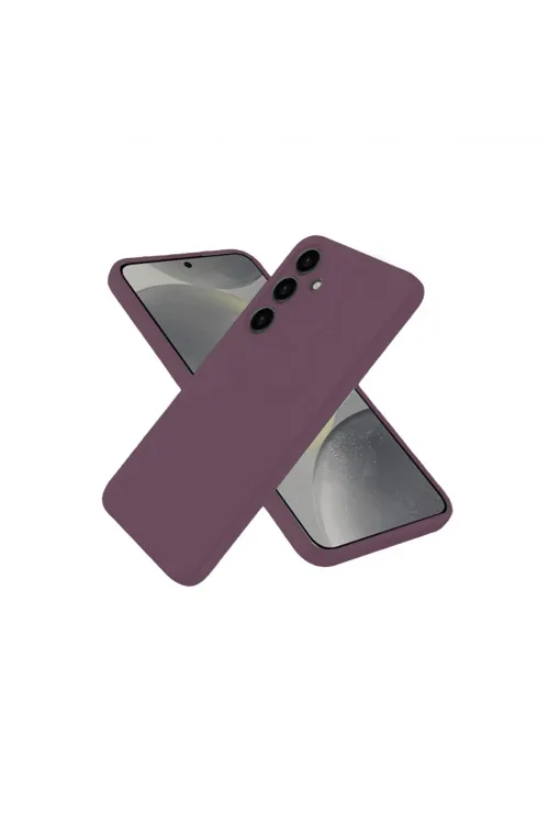 Samsung Galaxy A06 Kılıf First Silikon - Mürdüm